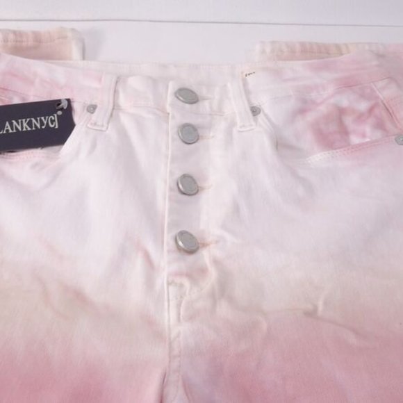 Blank NYC Noir Tie Dye Skinny Jeans Sz 28 NWT 298 PINK - Picture 1 of 5